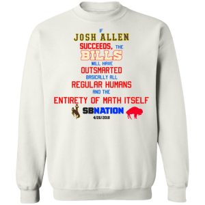 If Josh Allen Succeeds The Bills Will Here Outsmarted Basically All Regular Humans And The Entirety Of Math Itself Nation T-Shirts, Hoodies, Sweater 8 If Josh Allen Succeeds The Bills Will Here Outsmarted Basically All Regular Humans And The Entirety Of Math Itself Nation T Shirts Hoodies Sweater 6