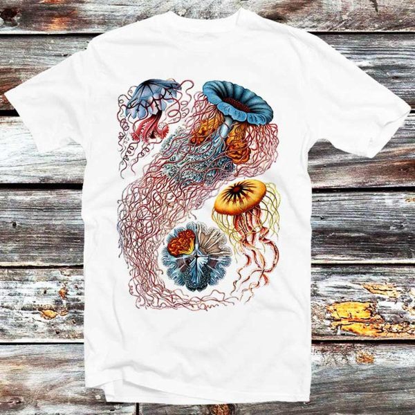 Jellyfish Ernst Haeckel Artwork T-shirt Gift For Family Friends – Apparel, Mug, Home Decor – Perfect Gift For Everyone