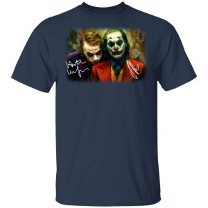 Joaquin Phoenix Joker Vs Heath Ledger Joker T-Shirts Joaquin Phoenix Joker Vs Heath Ledger Joker T-Shirts