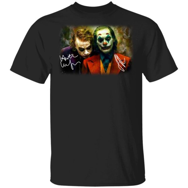 Joaquin Phoenix Joker Vs Heath Ledger Joker T-Shirts