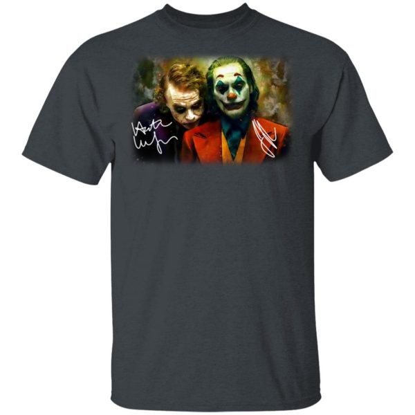 Joaquin Phoenix Joker Vs Heath Ledger Joker T-Shirts