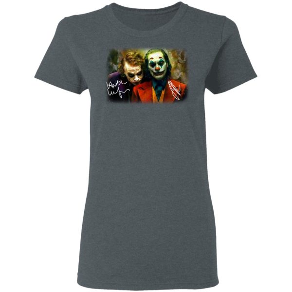 Joaquin Phoenix Joker Vs Heath Ledger Joker T-Shirts