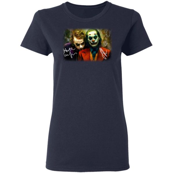 Joaquin Phoenix Joker Vs Heath Ledger Joker T-Shirts