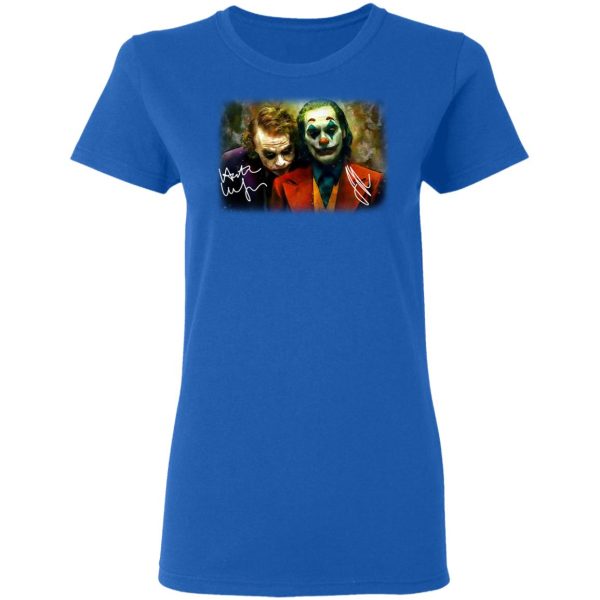 Joaquin Phoenix Joker Vs Heath Ledger Joker T-Shirts