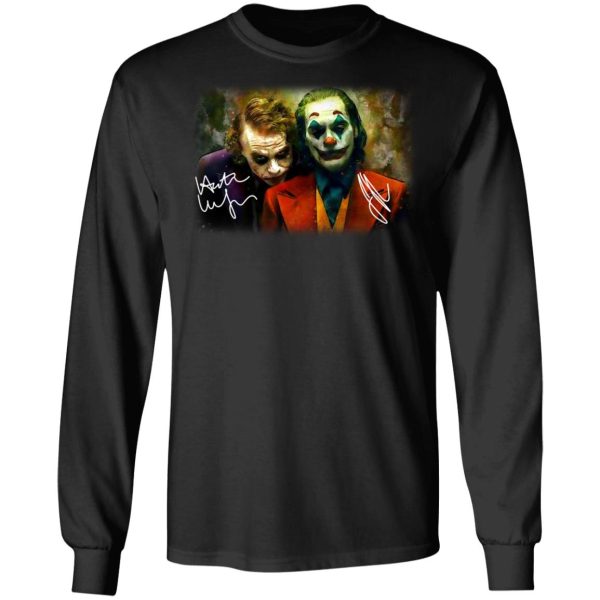 Joaquin Phoenix Joker Vs Heath Ledger Joker T-Shirts