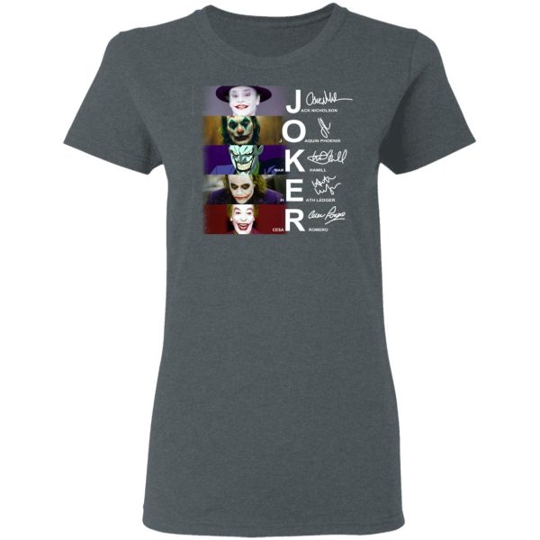 Joker Jack Nicholson Joaquin Phoenix Mark Hamill Heath Ledger Cesar Romero Shirt