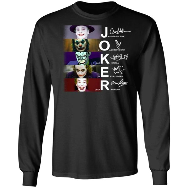 Joker Jack Nicholson Joaquin Phoenix Mark Hamill Heath Ledger Cesar Romero Shirt