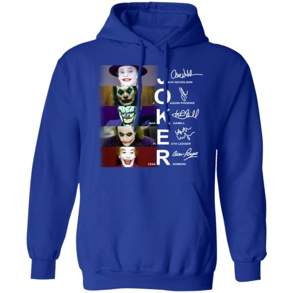 Joker Jack Nicholson Joaquin Phoenix Mark Hamill Heath Ledger Cesar Romero Shirt