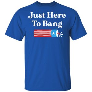 Just Here to Bang 4th of July Shirt 3 Just Here to Bang 4th of July Shirt 12