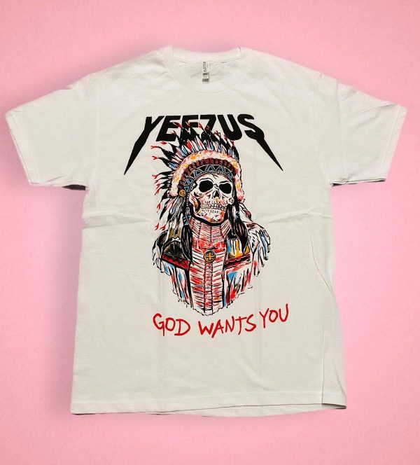 Kanye West Yeezus God Wants You Vintage T-shirt Best Gift For Fans – Apparel, Mug, Home Decor – Perfect Gift For Everyone