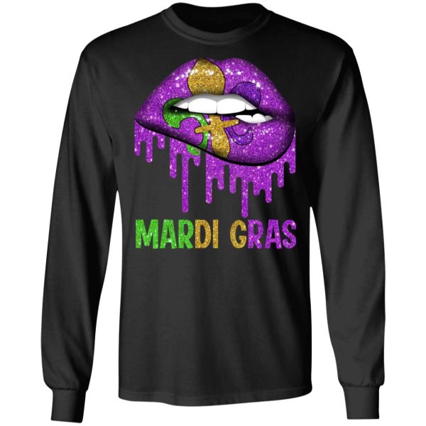 Mardi Gras Lip Biting T-Shirts