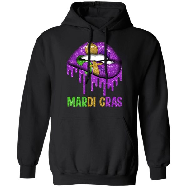 Mardi Gras Lip Biting T-Shirts