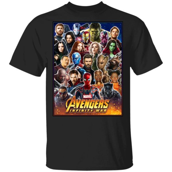 Marvel Avengers Infinity Wars Team T-Shirts