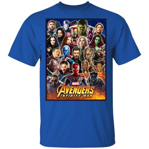 Marvel Avengers Infinity Wars Team T-Shirts