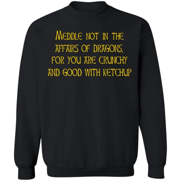 Meddle Not In The Affairs Of Dragons For You Are Crunchy And Good With Ketchup T-Shirts, Hoodies, Sweater