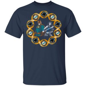 Miami Dolphins And Carolina Panthers In My DNA Batman Superwoman T Shirts 11