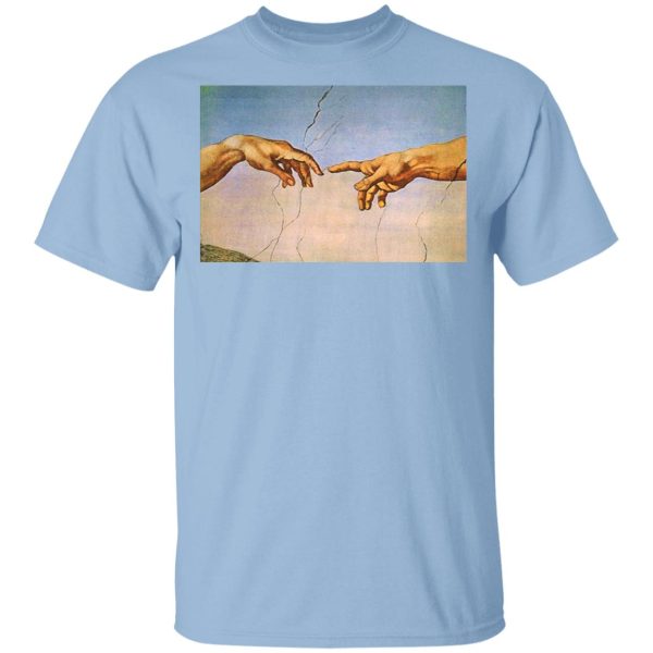 Michelangelo’s Creation Of Adam Hands Shirt