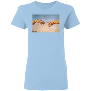 Michelangelo’s Creation Of Adam Hands Shirt Michelangelo’s Creation Of Adam Hands Shirt