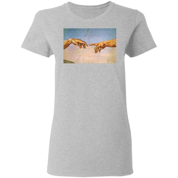 Michelangelo’s Creation Of Adam Hands Shirt