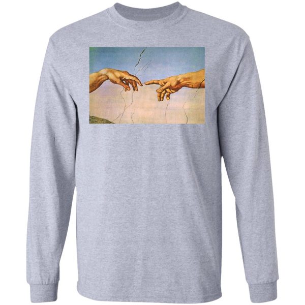 Michelangelo’s Creation Of Adam Hands Shirt