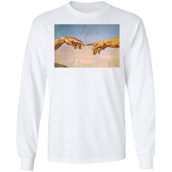 Michelangelo’s Creation Of Adam Hands Shirt