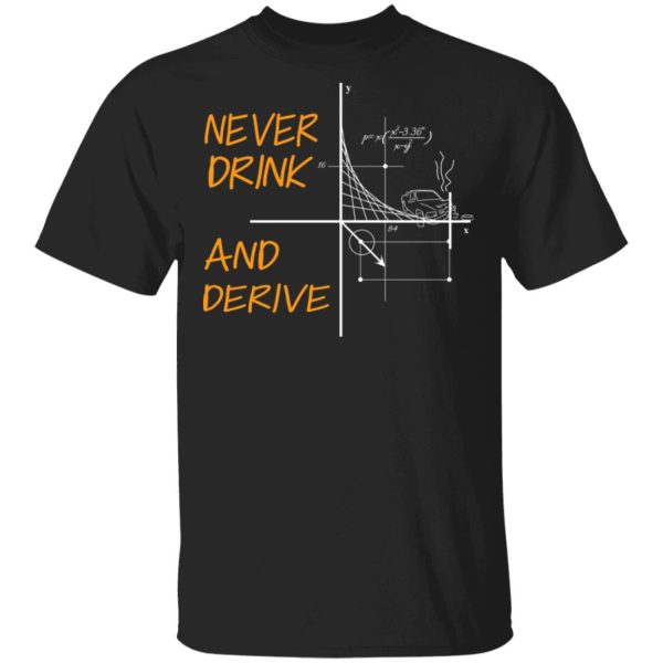 Never Drink And Derive Math Shirt