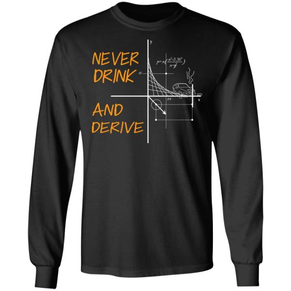 Never Drink And Derive Math Shirt