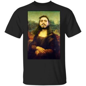 Post Malone Mona Lisa Smoking T-Shirts Post Malone Mona Lisa Smoking T-Shirts