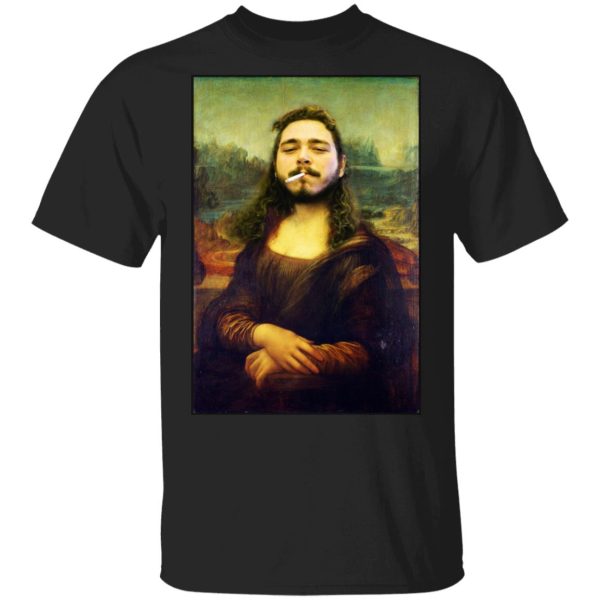 Post Malone Mona Lisa Smoking T-Shirts