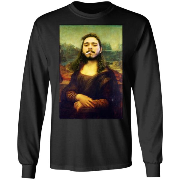 Post Malone Mona Lisa Smoking T-Shirts