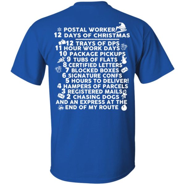 Postal Worker 12 Days Of Christmas T-Shirts, Hoodies, Sweater