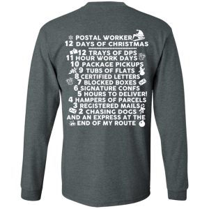 Postal Worker 12 Days Of Christmas T Shirts Hoodies Sweater 12