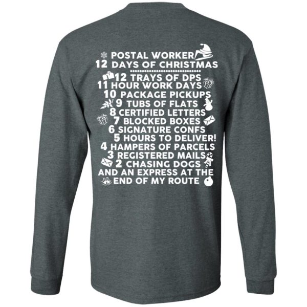 Postal Worker 12 Days Of Christmas T-Shirts, Hoodies, Sweater