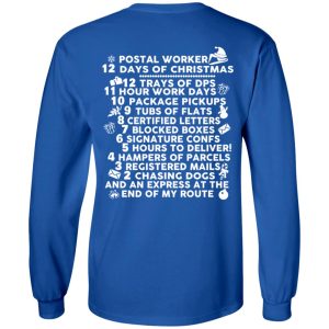 Postal Worker 12 Days Of Christmas T Shirts Hoodies Sweater 2