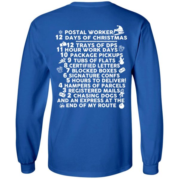 Postal Worker 12 Days Of Christmas T-Shirts, Hoodies, Sweater