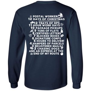 Postal Worker 12 Days Of Christmas T Shirts Hoodies Sweater 3
