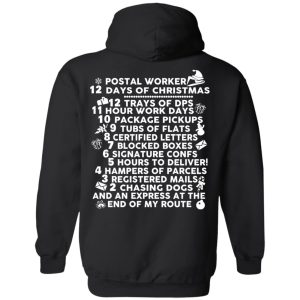 Postal Worker 12 Days Of Christmas T Shirts Hoodies Sweater 4