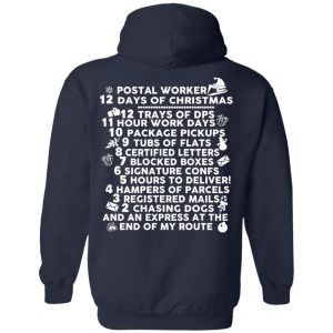 Postal Worker 12 Days Of Christmas T Shirts Hoodies Sweater 5