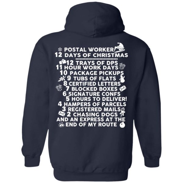 Postal Worker 12 Days Of Christmas T-Shirts, Hoodies, Sweater