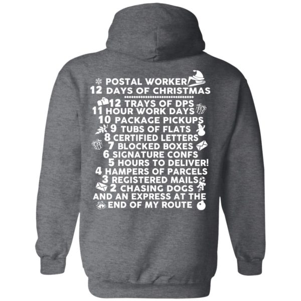 Postal Worker 12 Days Of Christmas T-Shirts, Hoodies, Sweater