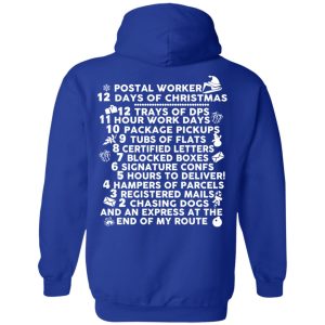 Postal Worker 12 Days Of Christmas T Shirts Hoodies Sweater 7