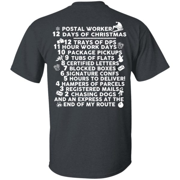 Postal Worker 12 Days Of Christmas T-Shirts, Hoodies, Sweater