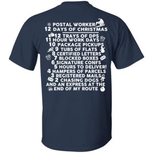 Postal Worker 12 Days Of Christmas T Shirts Hoodies Sweater 9