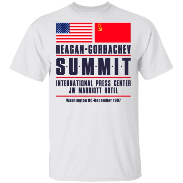 Reagan-Gorbachev Summit International Press Center Jw Marriot Hotel T-Shirts