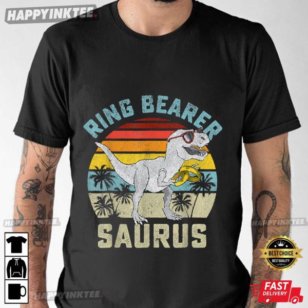 Ring Bearer Saurus Dinosaur Wedding T Rex Ring Security Boys Gift For Son T-Shirt – Apparel, Mug, Home Decor – Perfect Gift For Everyone