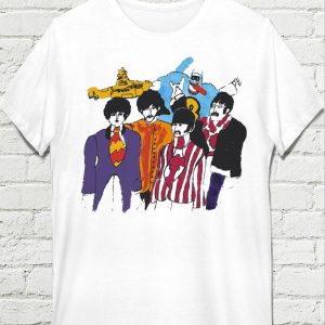 Rock Band The Beatles Comic Style T-shirt Best Gift For Fans – Apparel, Mug, Home Decor – Perfect Gift For Everyone