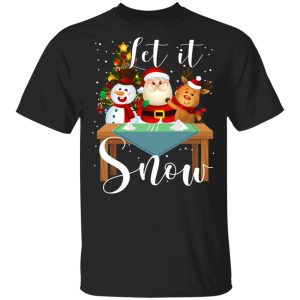 Santa Claus Reindeer Snowman Cocaine Let It Snow T-Shirts Santa Claus Reindeer Snowman Cocaine Let It Snow T-Shirts