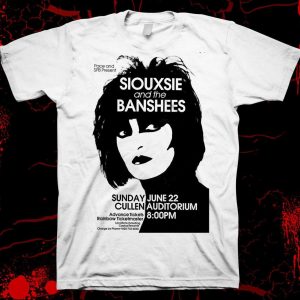Siouxsie And The Banshees Graphic White T-shirt For Rock Music Fans – Apparel, Mug, Home Decor – Perfect Gift For Everyone