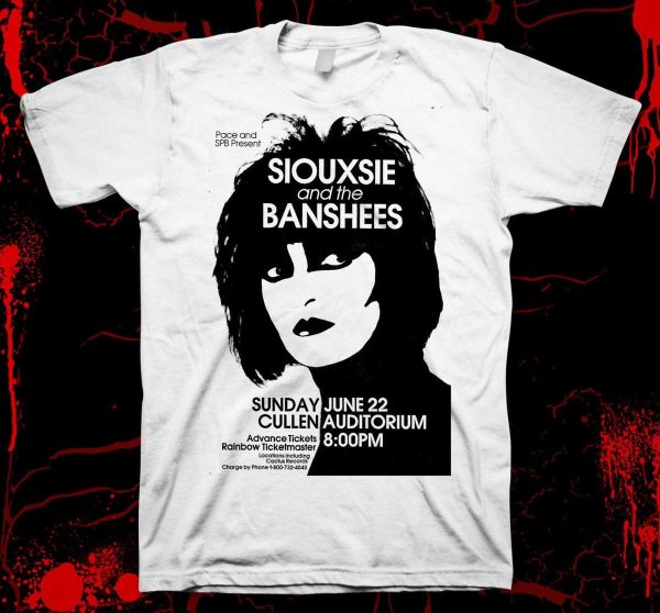 Siouxsie And The Banshees Graphic White T-shirt For Rock Music Fans – Apparel, Mug, Home Decor – Perfect Gift For Everyone