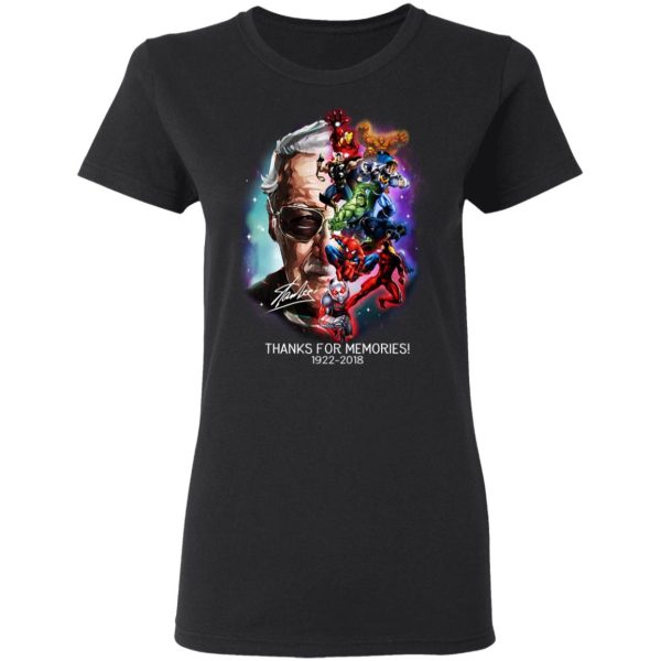 Stan Lee Thanks For Memories 1922 2018 Shirt